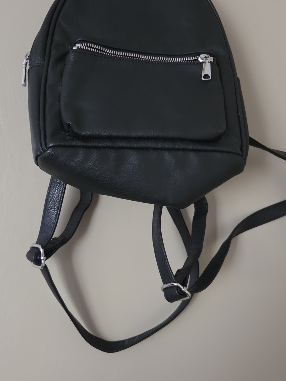Black Women's Mini Backpack Purse